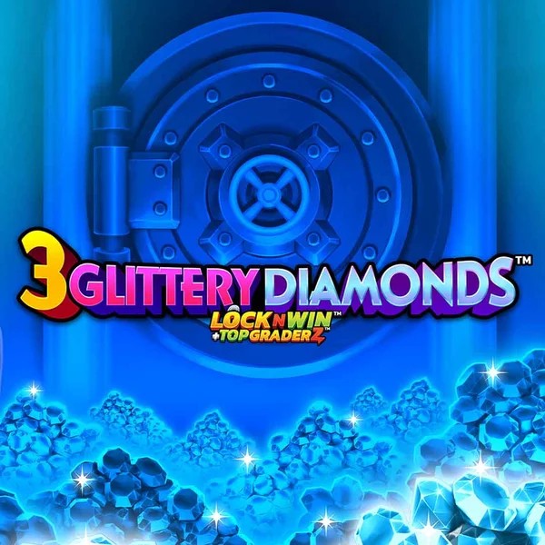 3 Glittery Diamonds logo by PearFiction Studios at Spinit Casino