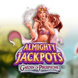Almighty Jackpots: Garden of Persephone by Novomatic, showcased at sspinit.com – game logo