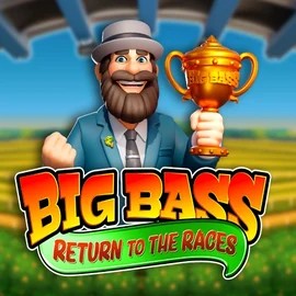 Big Bass Return to the Races slot logo by Pragmatic Play at Spinit Casino