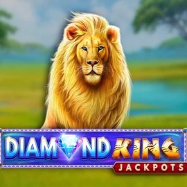 Diamond King Jackpots online game logo by SpinPlay Games on sspinit.com