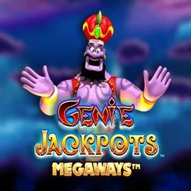 Genie Jackpots Megaways slot visual from Blueprint Gaming available on sspinit.com