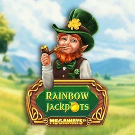 Rainbow Jackpots Megaways by Red Tiger Gaming, showcased at sspinit.com – game logo