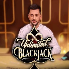 Unlimited Blackjack logo by Ezugi at Spinit Casino